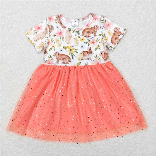 Peach Twirl Dress