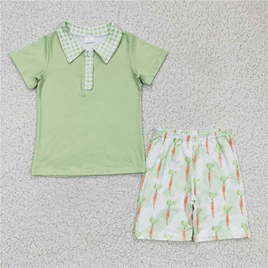 Green Carrots Short Set